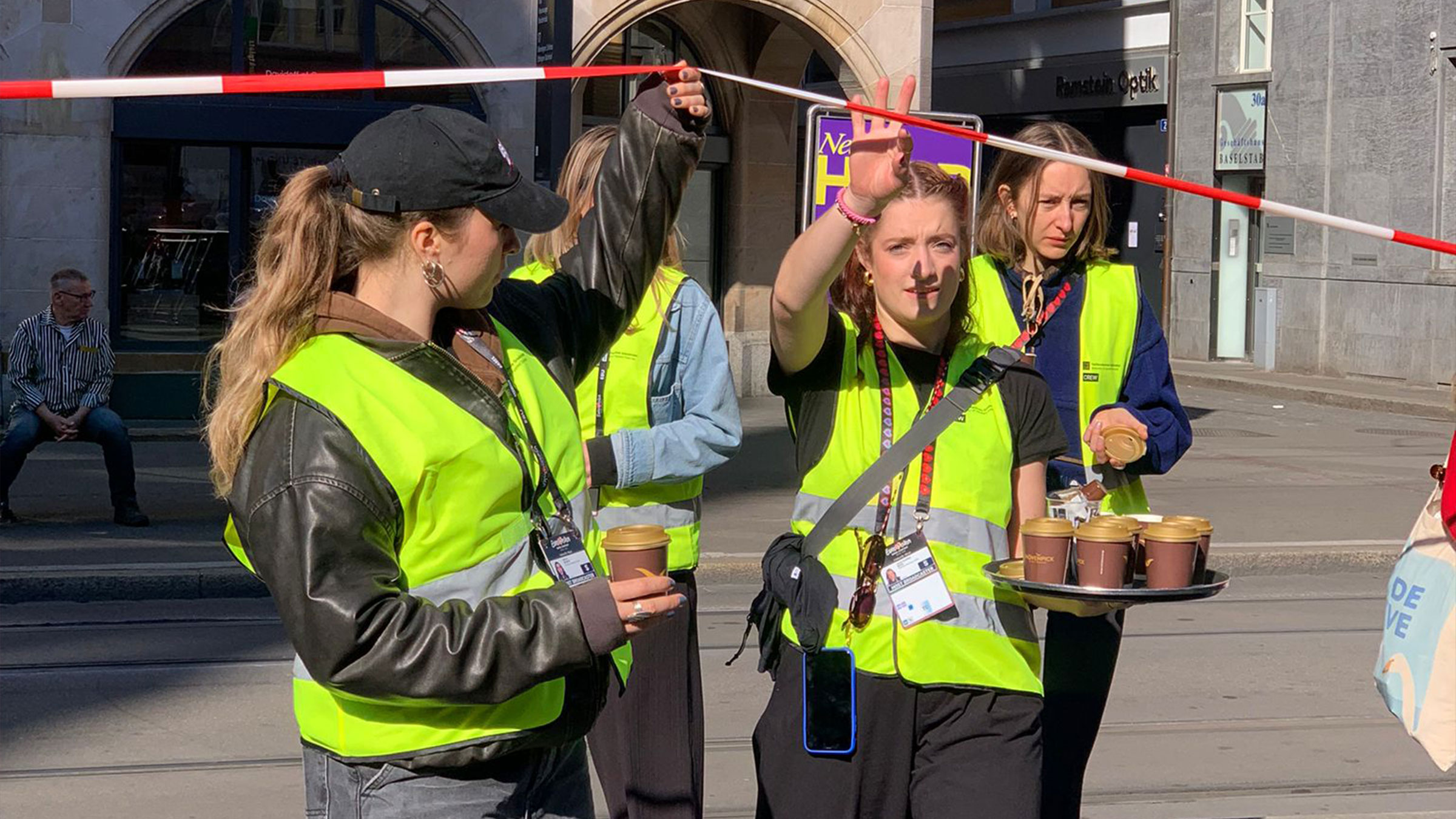 ESC Turquoise Carpet – getting coffee